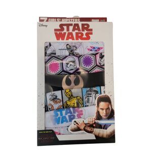 Disney Star Wars Hipster Panties Girls 6 Pack Of 7 The Last Jedi Cotton NIB